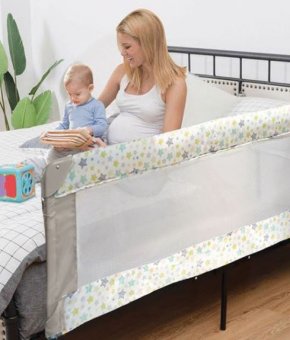 Bariera de Protectie Pliabila Model Satele Honey Baby pentru Pat - 120x43.5cm