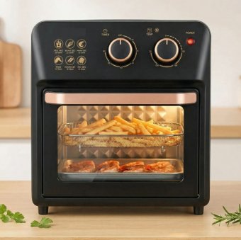 Friteuză Airfryer Cuptor Electric cu Grill - 12L, Tehnologie Circulație Aer 360°,