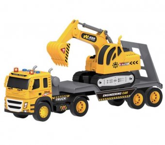 Jucarie Camion cu Super Sunet Lumini & Excavator