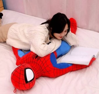 Jucarie de plus, Spiderman, rosu/albastru, 99 cm Jucarie de plus, Spiderman, rosu/albastru,