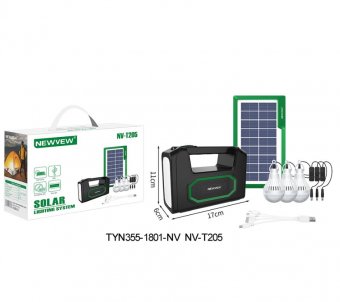  KIT ENERGIE ELECTRICA -T205 4500mAh NEWVEW SOLAR LIGHTING