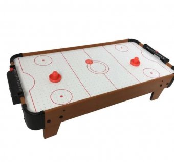 Masa de joc AIR HOCKEY cu scor manual, 2 manete, 2 discuri hockey, 88x41x21 cm