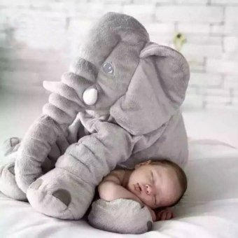 Pernuta din plush pentru bebe – Elefant cu paturica