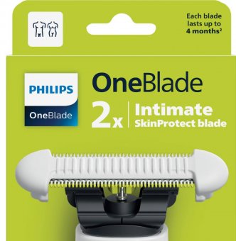 Philips Lame de schimb OneBlade pentru intime, unisex, 2 bucăți