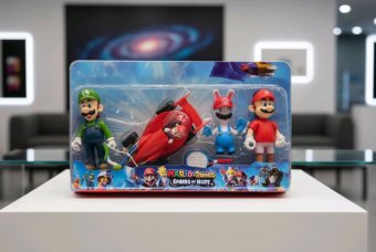 Set  figurine  Mario + masinuta 