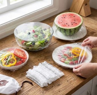 Set 100 Capace Elastice Reutilizabile pentru Vase