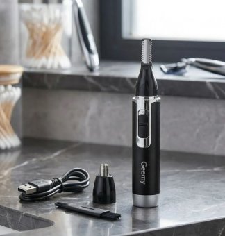 Trimmer Nas și Urechi 2în1 Geemy GM-3106 cu Acumulator - Aparat de Tuns Păr Inestetic
