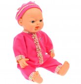 Bebelus de jucarie, Belinda, cu biberon, pentru copii, roz