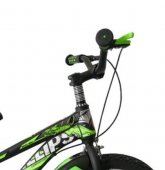 Bicicleta copii, Go kart TFBoys verde dimensiune 12 inch,roti ajutatoare silicon,sonerie,varsta 2-4 ani