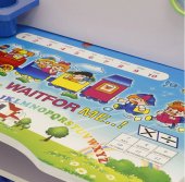 Birou copii din MDF cu sertar si jucarii interactive – Trenulet