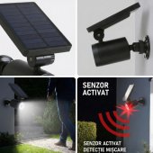 Cameră de Supraveghere Falsă Solară - Design Realist, Senzor de Mișcare 