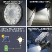 Cameră de Supraveghere Falsă Solară - Design Realist, Senzor de Mișcare 
