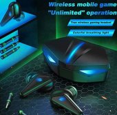 Casti TWS , Wireless universale, sport, gaming, noise cancelling, Bluetooth 50, led, Compatibile IOS/Android - negru