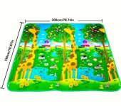 Covoras termoizolant educativ cu doua fete 180 x 200 cm,MULTICOLOR