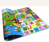 Covoras termoizolant educativ cu doua fete 180 x 200 cm,MULTICOLOR