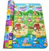 Covoras termoizolant educativ cu doua fete 180 x 200 cm,MULTICOLOR