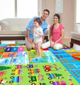Covoras termoizolant educativ cu doua fete 180 x 200 cm,MULTICOLOR