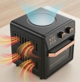 Friteuză Airfryer Cuptor Electric cu Grill - 12L, Tehnologie Circulație Aer 360°,