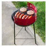 Gratar Rotund Din Metal Pe Carbuni, Pentru Gradina