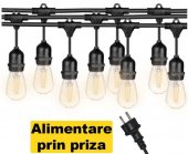 hirlanda luminoasa decorativa exteri, interconectabila, 10 m cu 10 becuri LED