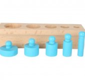Joc educativ - Cilindri Montessori din lemn, + 3 ani, Top Toys