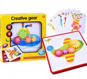 Joc educativ de creatie cu 9 piese mobile si 12 sabloane, dezvolta inteligenta si simtul creativ, multicolor