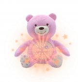 Jucarie cu proiectie  Ursuletul bebelus,2 culori disponibile ,roz si albastru ,Inaltime 40 cm