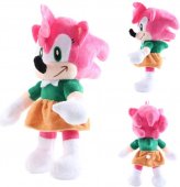 Jucarie de plus Amy din desenele Sonic, functie muzicala,inaltime 30 cm