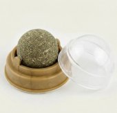 Jucarie Pisici - Sfera din Iarba matei catnip, spate Adeziv, Auriu