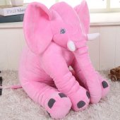 Jucarie si Perna Din Plus Elefantul Puffy,roz