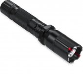 Kit de AutoAparare Survival-7Ab, Lanterna cu Electrosoc si Laser Pointer din Duraluminiu, Baston Telescopic din Otel, Box Metalic tip Rozeta si Spray Paralizant