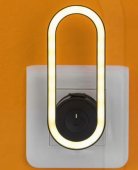 Lampa de Veghe & Dispozitiv Anti Insecte 2 in 1 Oval Negru 0.5W - Alb Cald