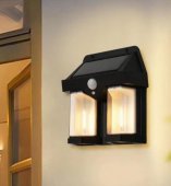 Lampa solara de exterior, Cu Senzor de miscare si lumina, 3 moduri functionare, rezistente la apa