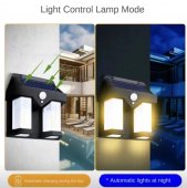 Lampa solara de exterior, Cu Senzor de miscare si lumina, 3 moduri functionare, rezistente la apa