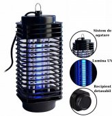 Lampa UV anti insecte , aparat anti tantari, muste, musculite, silentioasa, impotriva insectelor, cu radiatie 360