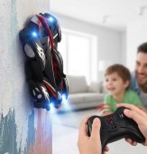 Mașină RC Wall Climber cu Telecomandă - Funcție Vacuum pentru Perete și Tavan, Sfidează Gravitația, Reîncărcabilă USB