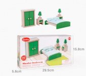 Mobilier de jucarie din lemn – Dormitor