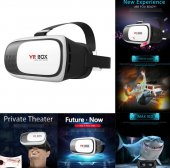 Ochelari virtuali 3D MRG L-396, VR Box, Cu telecomanda, pentru telefon
