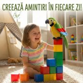Papagal Vorbitor de Jucărie - Multicolor, Pufos, cu Funcție de Repetare