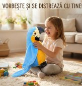 Papagal Vorbitor de Jucărie - Multicolor, Pufos, cu Funcție de Repetare