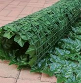 Paravan de Ingradire cu Frunze din Plastic 1x 3 m