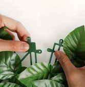 Paravan de Ingradire cu Frunze din Plastic 1x 3 m