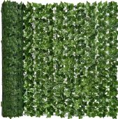 Paravan de Ingradire cu Frunze din Plastic 1x 3 m