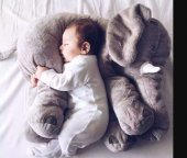 Pernuta din plush pentru bebe – Elefant cu paturica