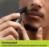 Rezerva PHILIPS OneBlade 360, QP430/50, otel inoxidabil, umed si uscat, kit 3 lame, pentru orice model PHILIPS OneBlade 