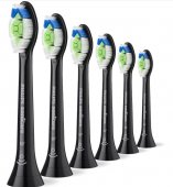 Rezerve Philips Sonicare Optimal White HX6066/88, pachet de 6 capete de periere, Standard, click-on