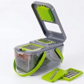 Răzătoare Multifuncțională 22 Piese, cu Accesorii Inox pentru Feliere ,salata boeuf