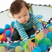 Saltea activitati bebe si centru de joaca cu bile 3 in 1, multicolor