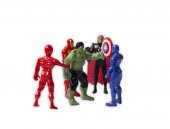 Set 5 figurine tip Super Eroi Avengers Marvel: Hulk, IronMan, SpiderMan, Captain America, Thor, 14 cm, +3 ani, articulate