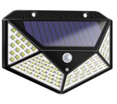SET 5 lampi de exterior cu 100 LED uri cu incarcare solara si senzor de miscare
